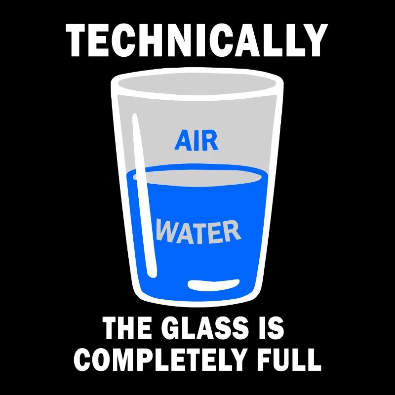 Technisch gesehen ist The Glass Completely Full Funny Sci