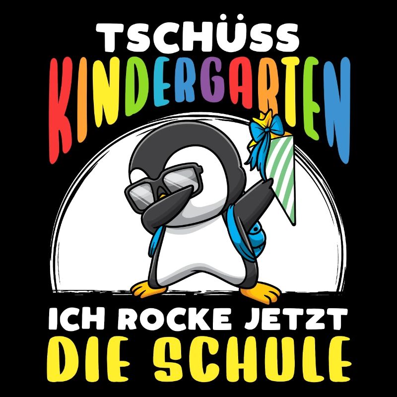 Schulkind Einschulung Pinguin