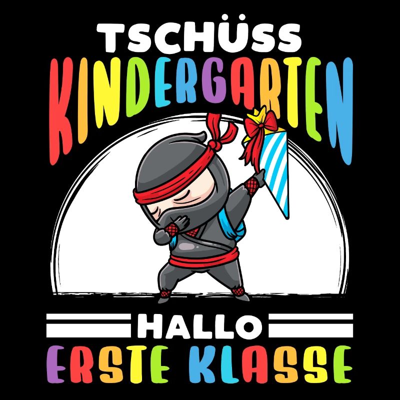 Schulkind Einschulung Ninja