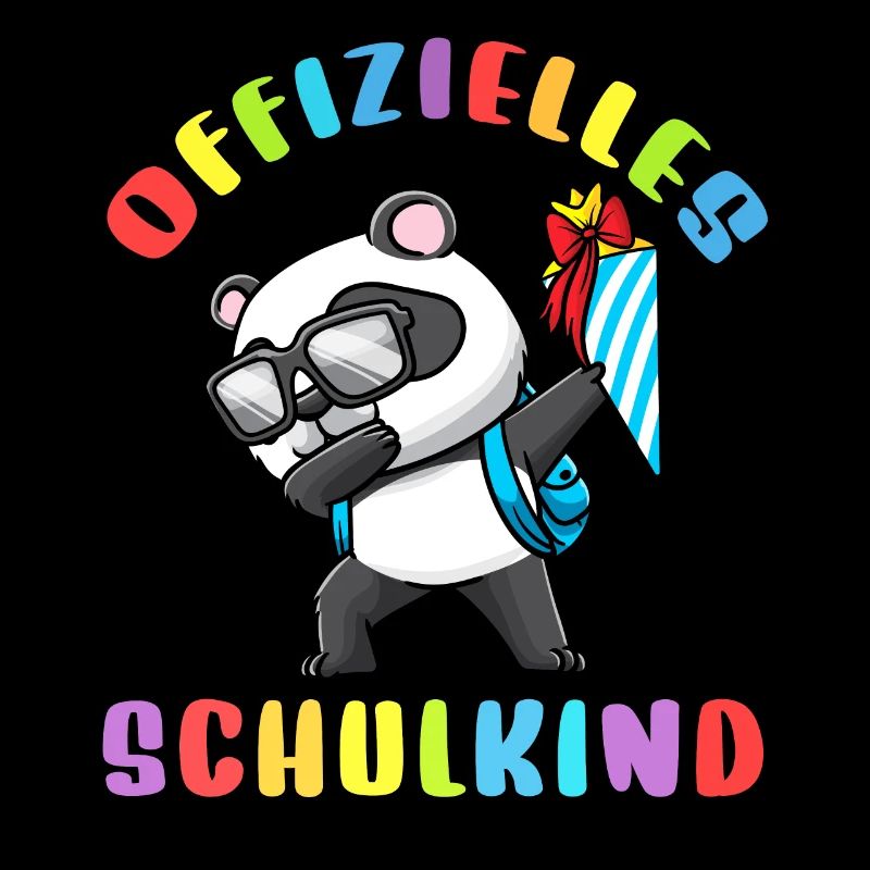 Schulkind Einschulung Panda