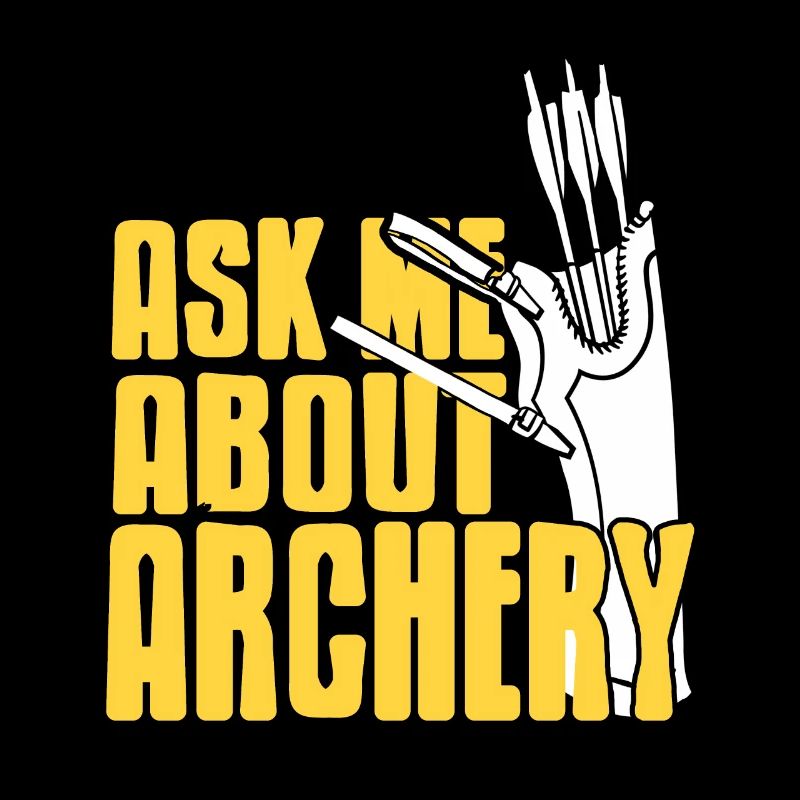 Ask Me About Archery Cool Retro T-Shirt Present