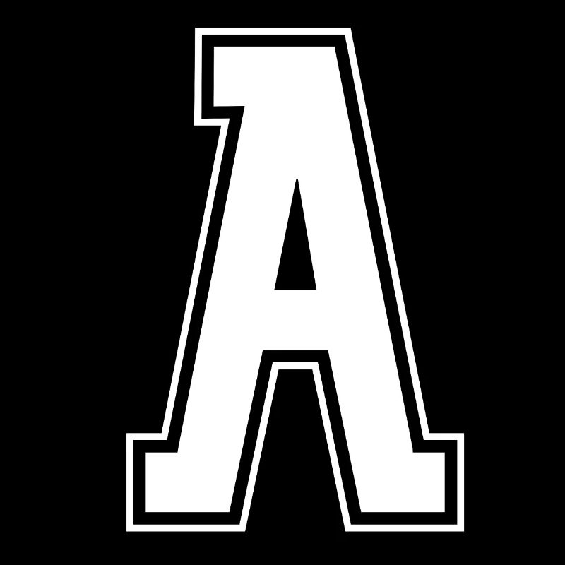 Lettre A Initiale Sport Cheerleading Monogramme