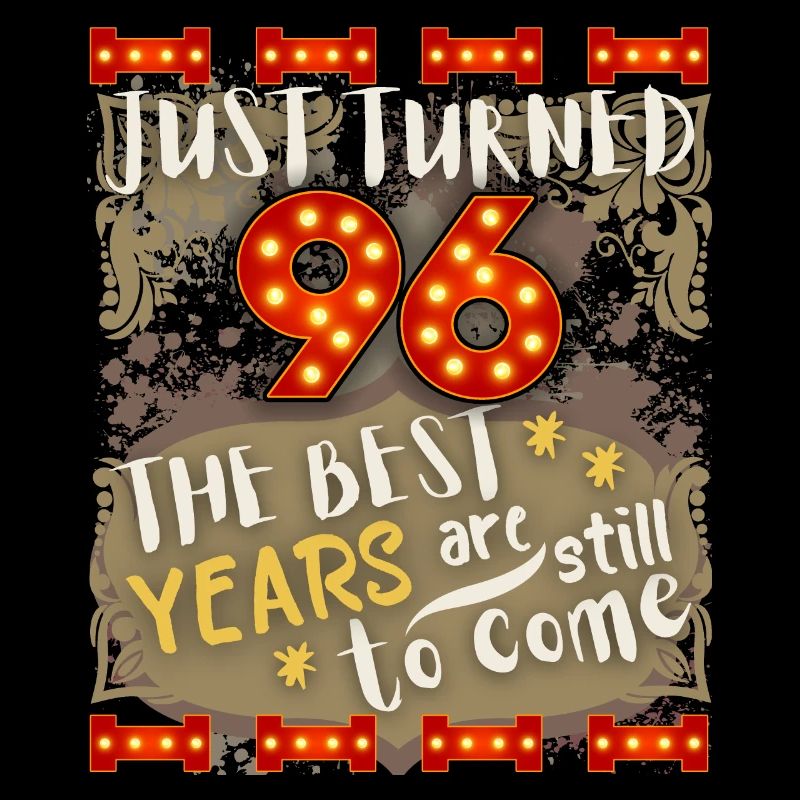 96th birthday 96 years old vintage design, saying