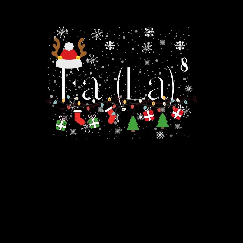 Fa (La)8 Funny Christmas Santa Fa La Math Cute