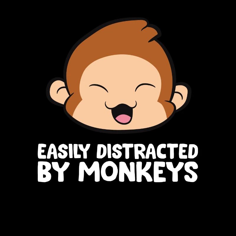 Facilement distrait par les singes
