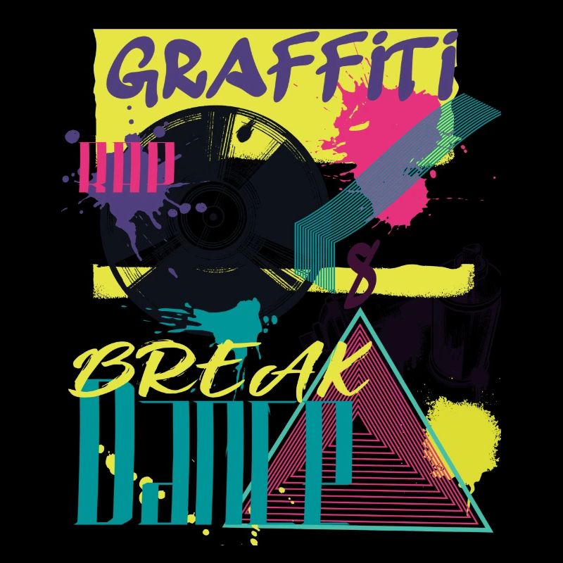 Graffiti rap and breakdance