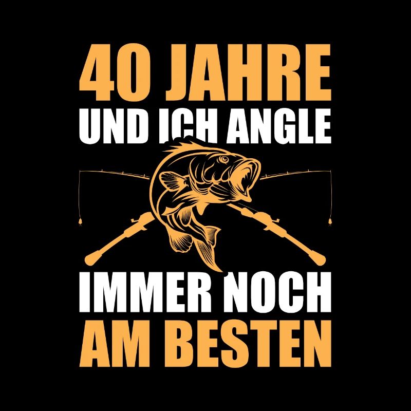 Angler 40. Geburtstag Geschenk Mann