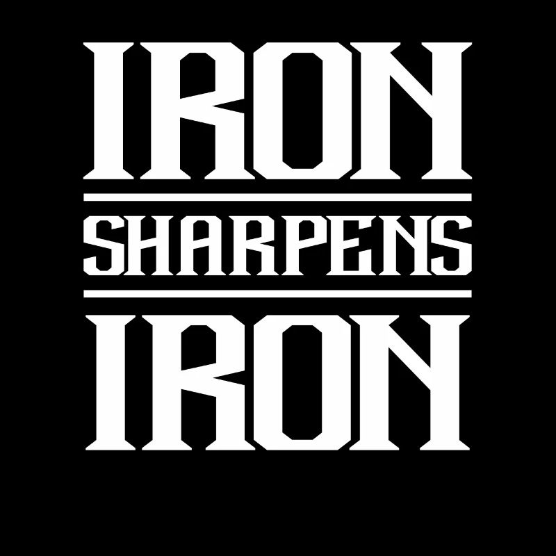 Iron Sharpens Iron Christian Workout Iron