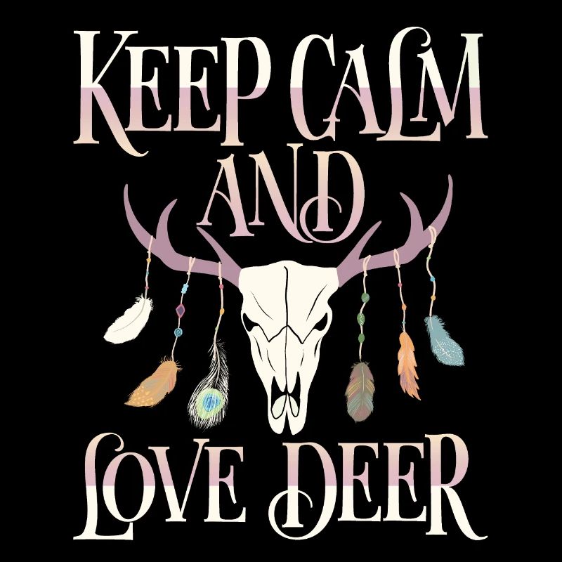 Bois de cerf, cerf, dicton Keep-Calm