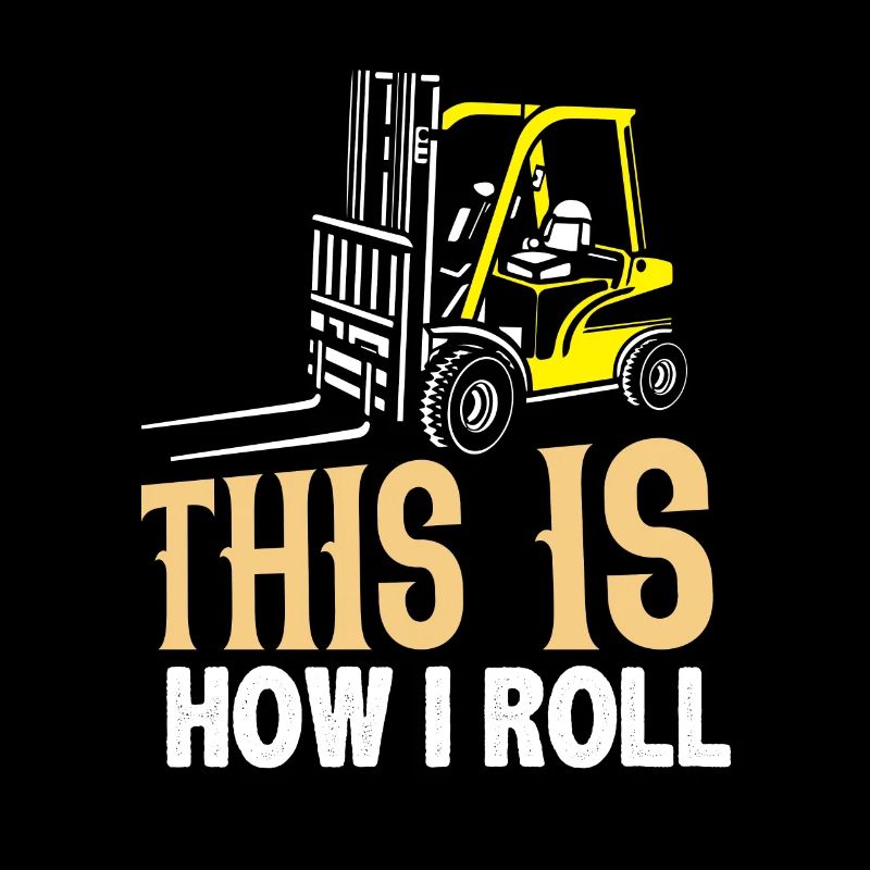 Forklift driver operator funny design