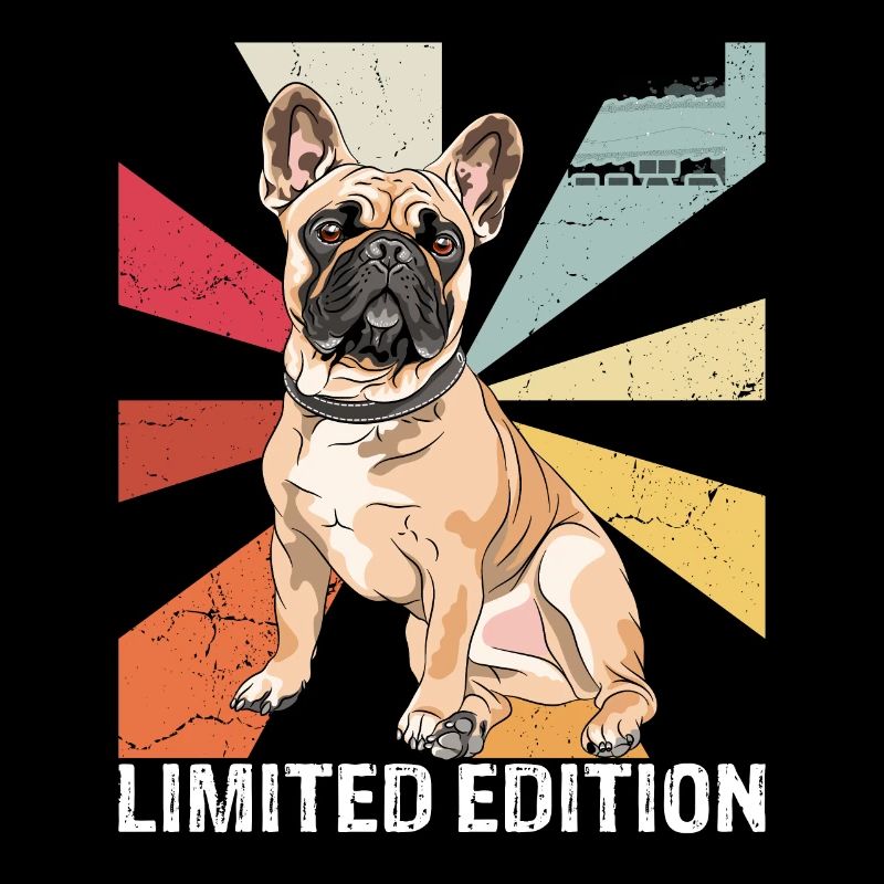 Limited Edition Retro Mops Vintage Mops Geschenk