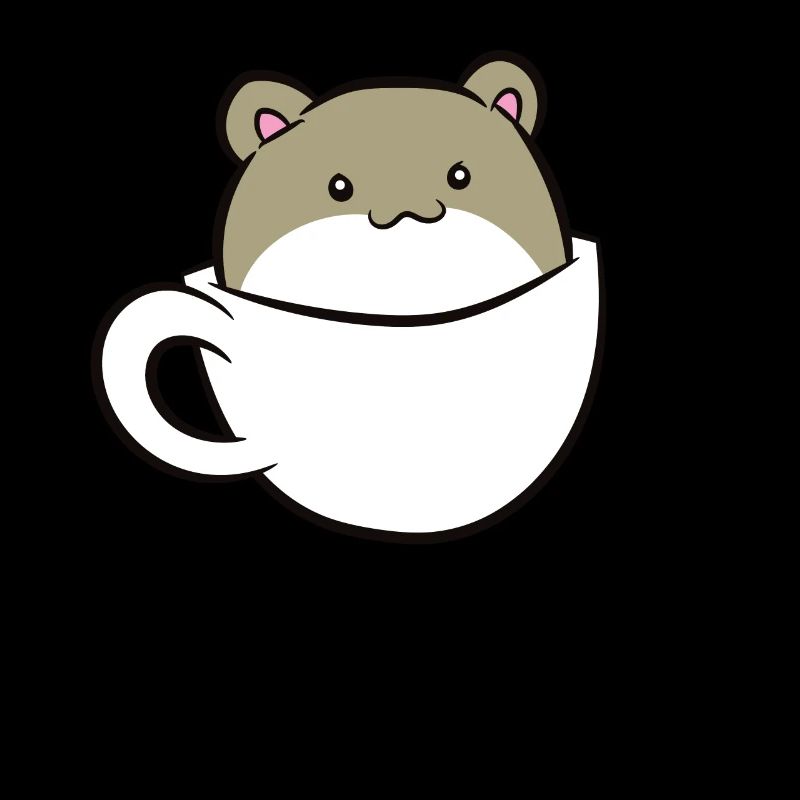 Guinea Pig - Sits in white cup
