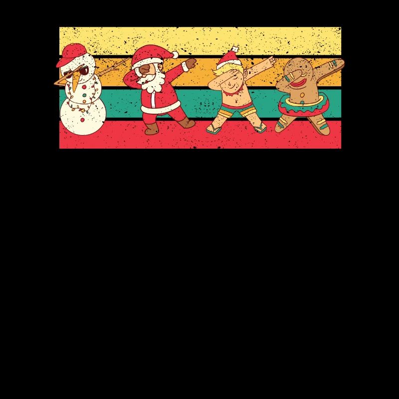 Dabbing Weihnachtsmann Freunde Xmas Pyjamas Dab