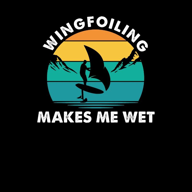 Wingfoiling me rend mouillé, Lustig Wing Surfing