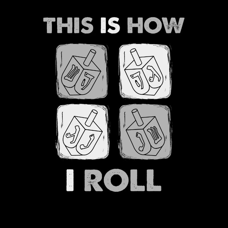 C’est comme ça que je roule, Dreidel Menorah Hanukkah