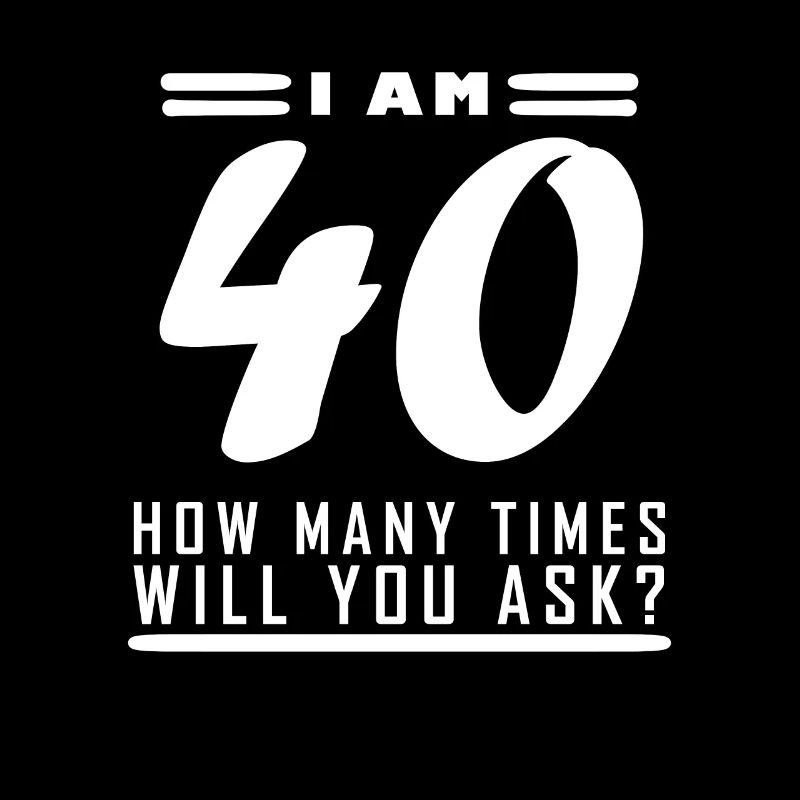 Ich bin 40 – 40. Geburtstag Geschenk