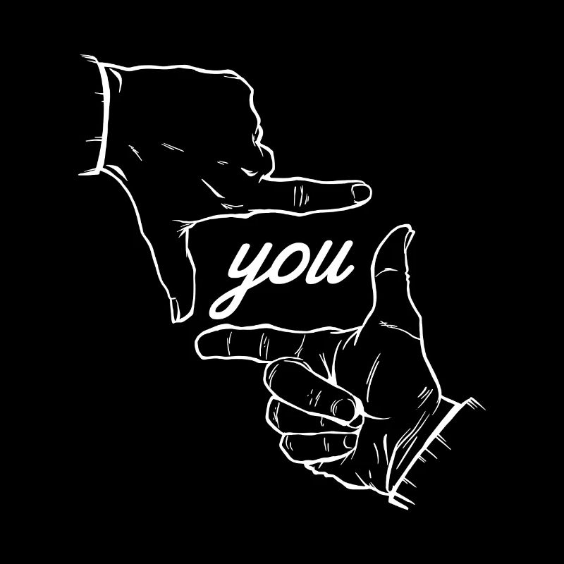 Silhouette du doigt - Vous