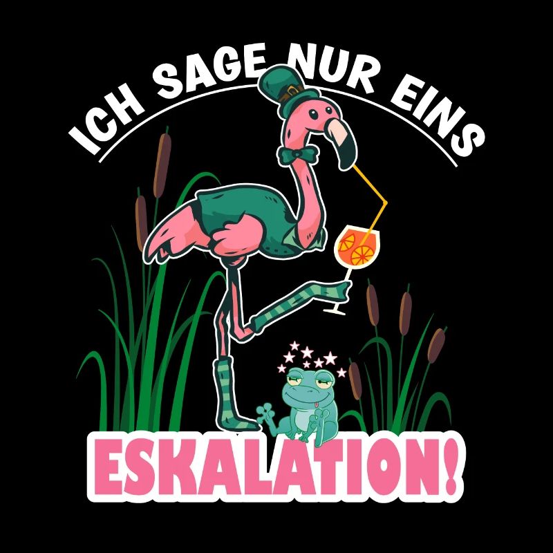 Flamingo Party Mädelsabend Spruch Geschenk