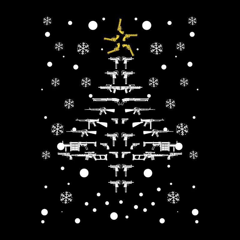 Armes à feu Arbre de Noël Pistolet PJs Pyjamas Militaire