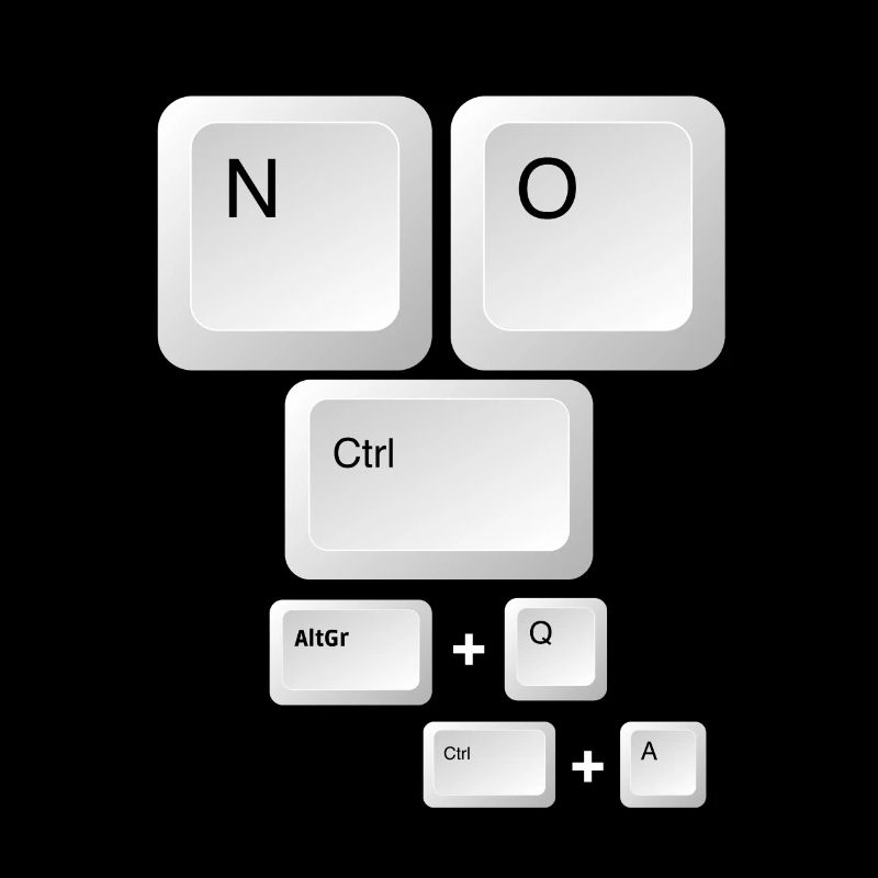 No Ctrl @ all keyboard joke