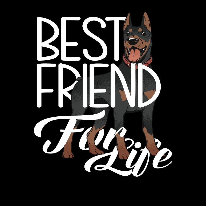 Chien Doberman Propriétaire Amis