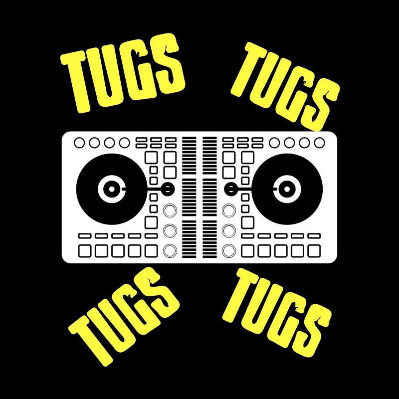 TUGS TUGS Cool Retro TECHNO DJ Lover Designs