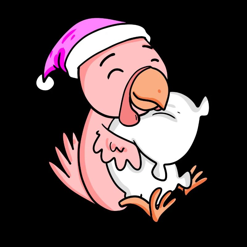 Poulet avec oreiller et bonnet de couchage