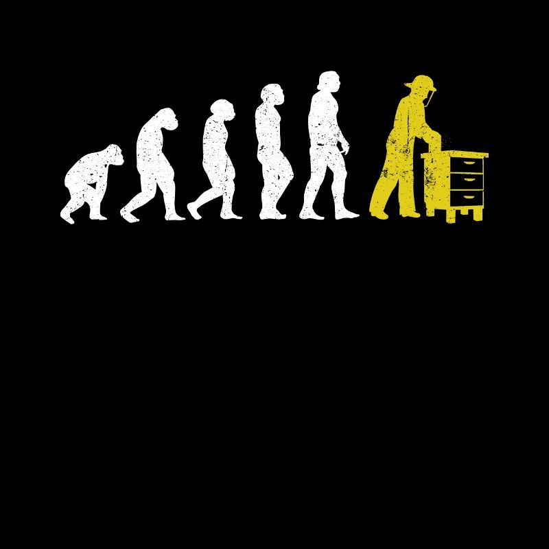 Evolution Imker Shirt - Geschenk Bienenzüchter Imk