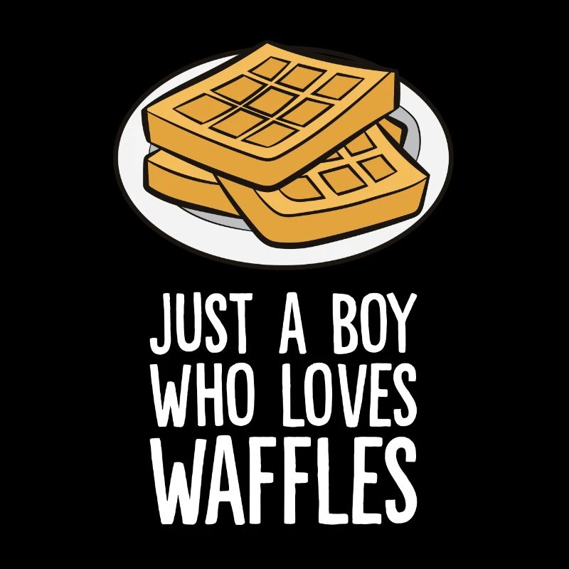 Nur ein Junge, der Waffeln liebt