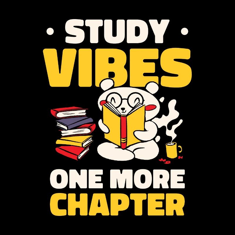 Studying Student Learning Bear Lover Bookworm Bear