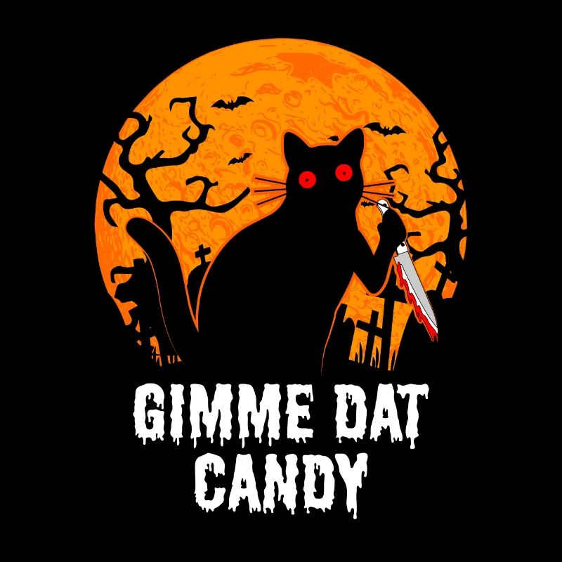 Gimme Dat Candy Cat Creepy Halloween