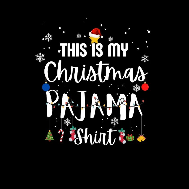 C’est mon pyjama de Noël Lumières de Noël Drôle