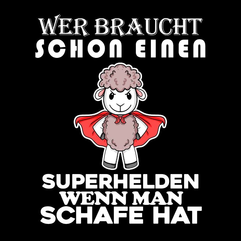 Schaf Superheld Hirte