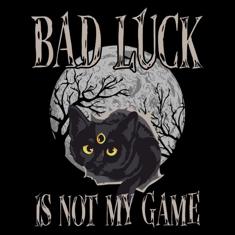 La malchance n’est pas mon jeu Goth Cat Gothic Occult
