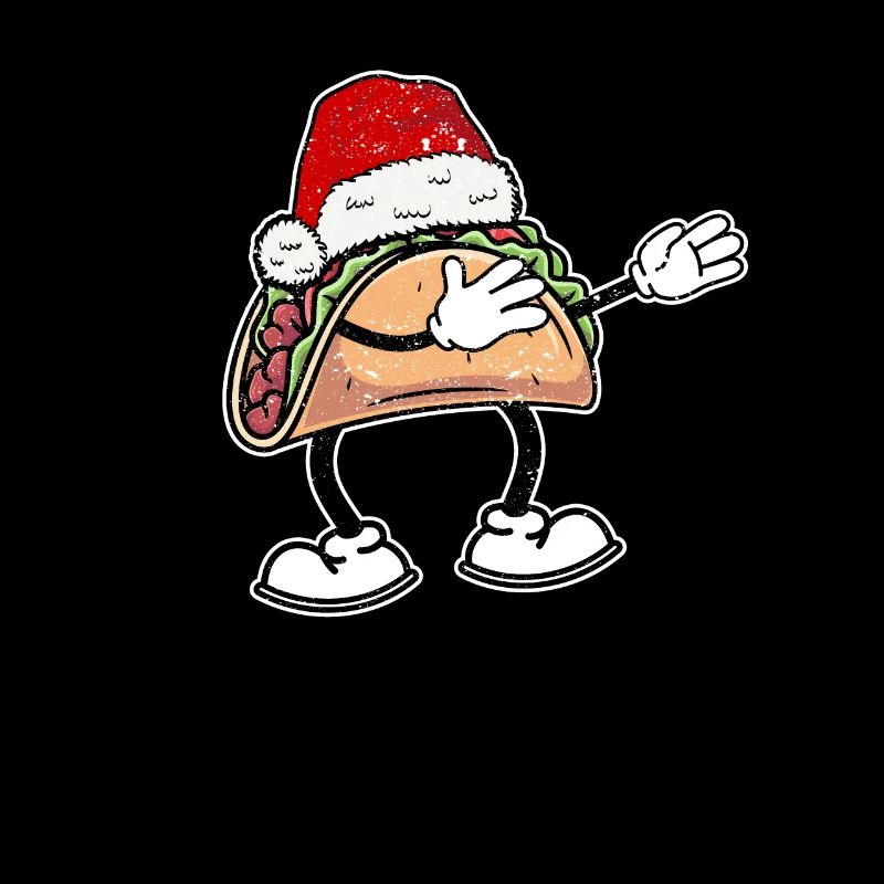 Dabbing Taco Père Noël Noël Dab Danse