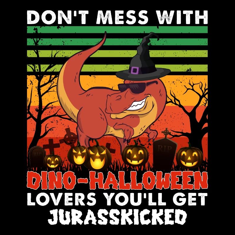 Dinosaur Witch Hat - Dino Halloween Lovers