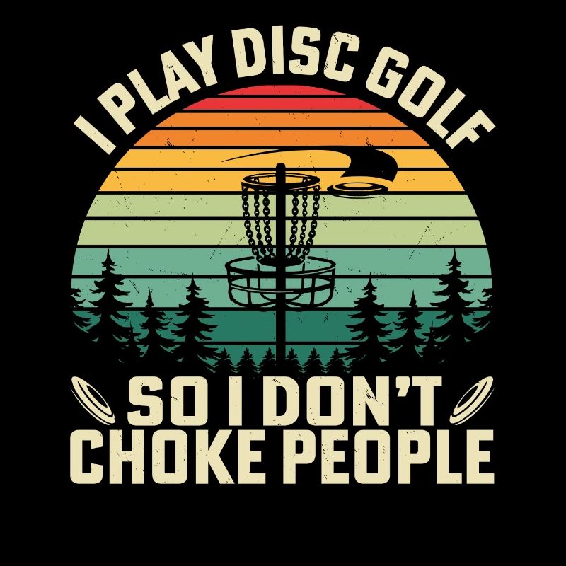 Je joue au disc golf pour ne pas étouffer les gens