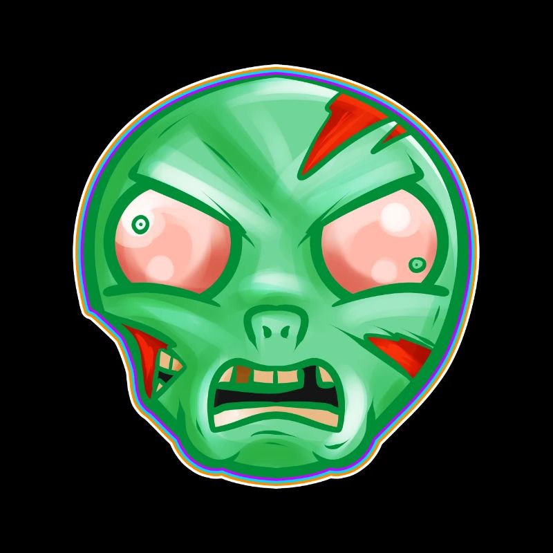 Kawaii Green Zombie Étrange Halloween