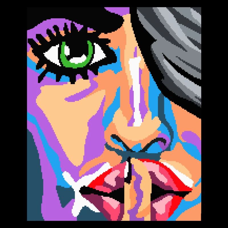 Pixel Gesicht Kunst