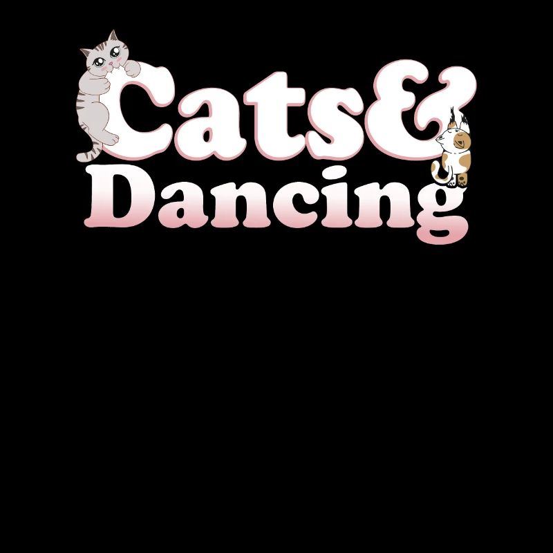 Chats Kawaii mignons et chat féminin dansant et