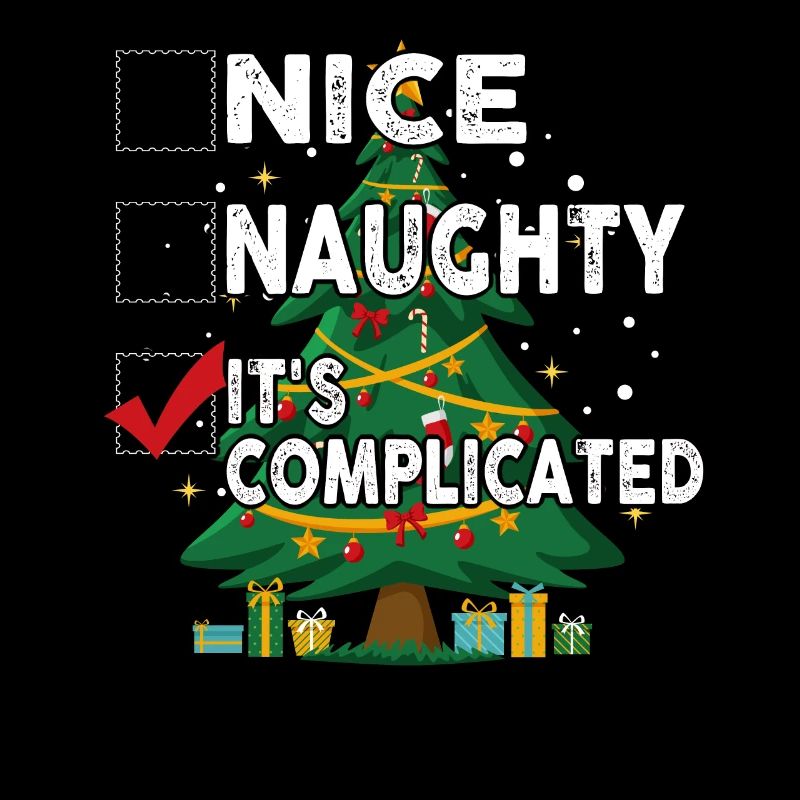 Nice Naughty C’est compliqué Liste de Noël Père Noël