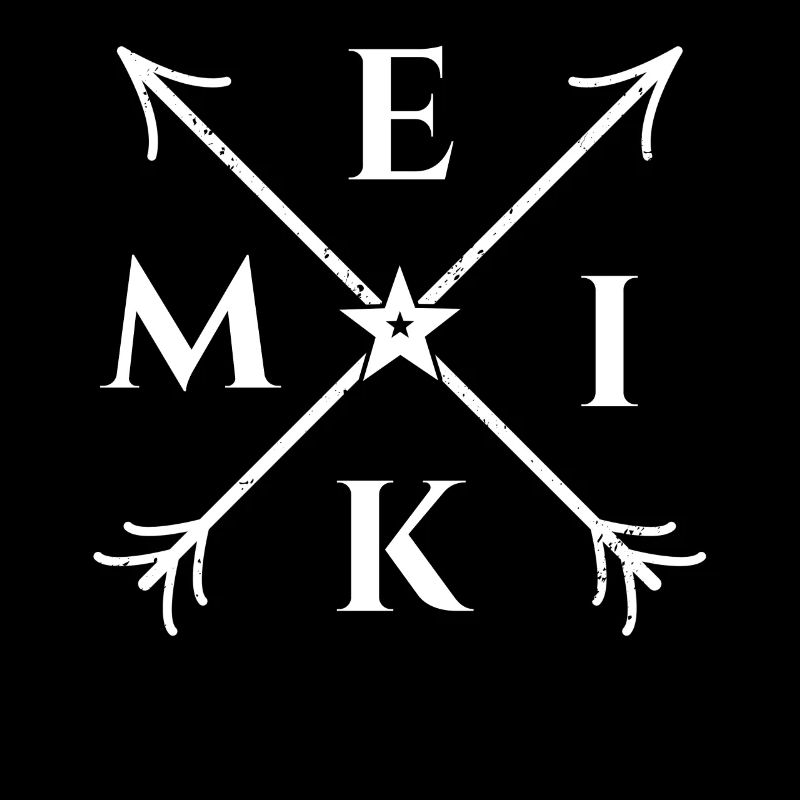Meik X- Form Motiv Meik Geschenk