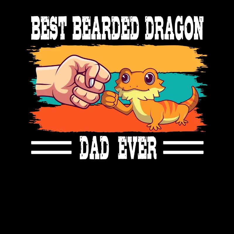 Best Bearded Dragon Dad Ever Eidechse Papa Vater