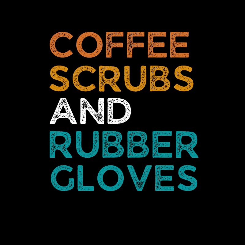 Café mignon, gommages et gants en caoutchouc - Fun