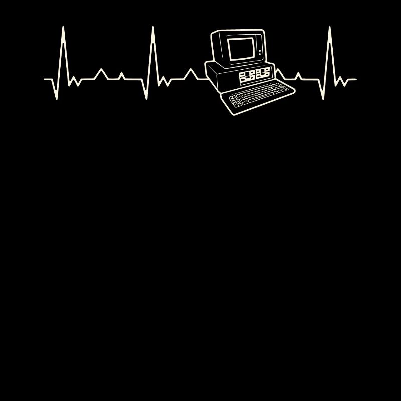 Computer Retro. Corazón. Amor. Ekg. Legumbres.