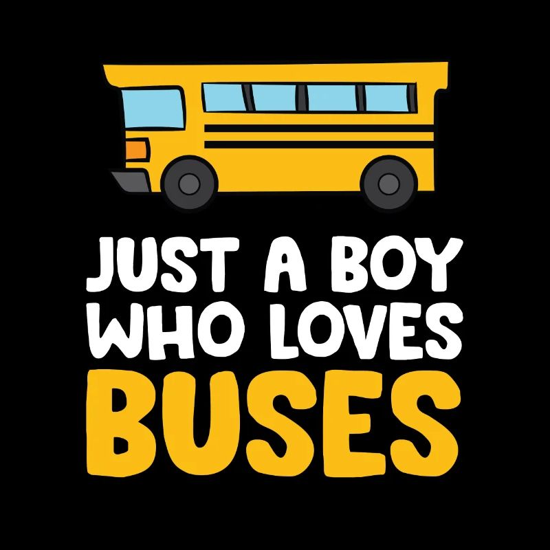 Nur ein Junge, der Busse liebt