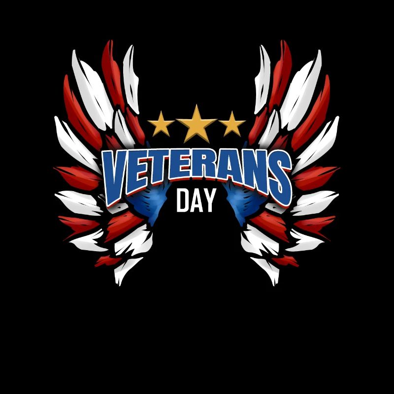 Red And White Feathers For Veterans Day