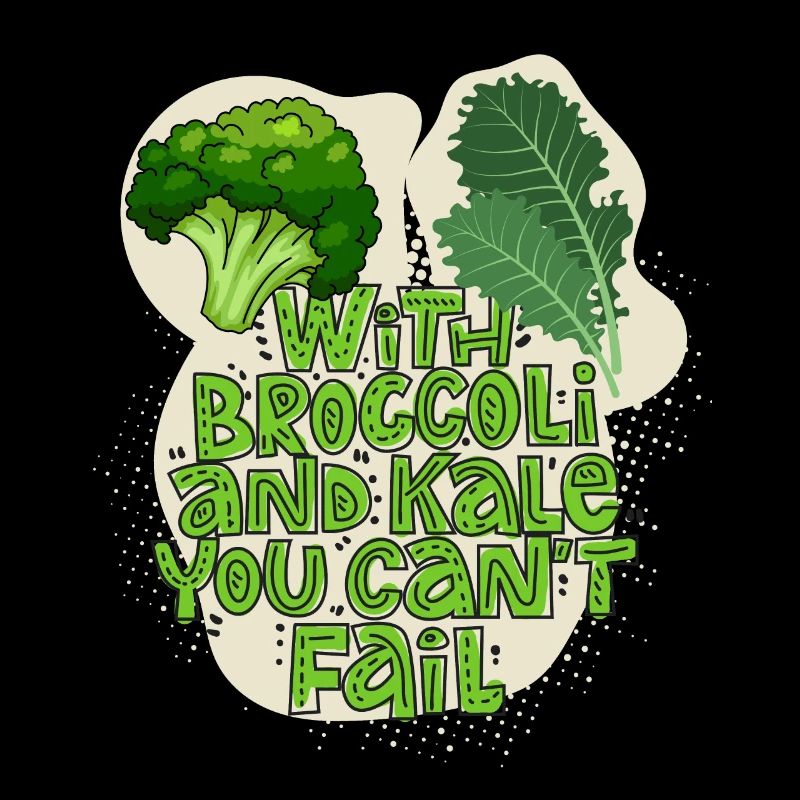 Broccoli and kale funny saying