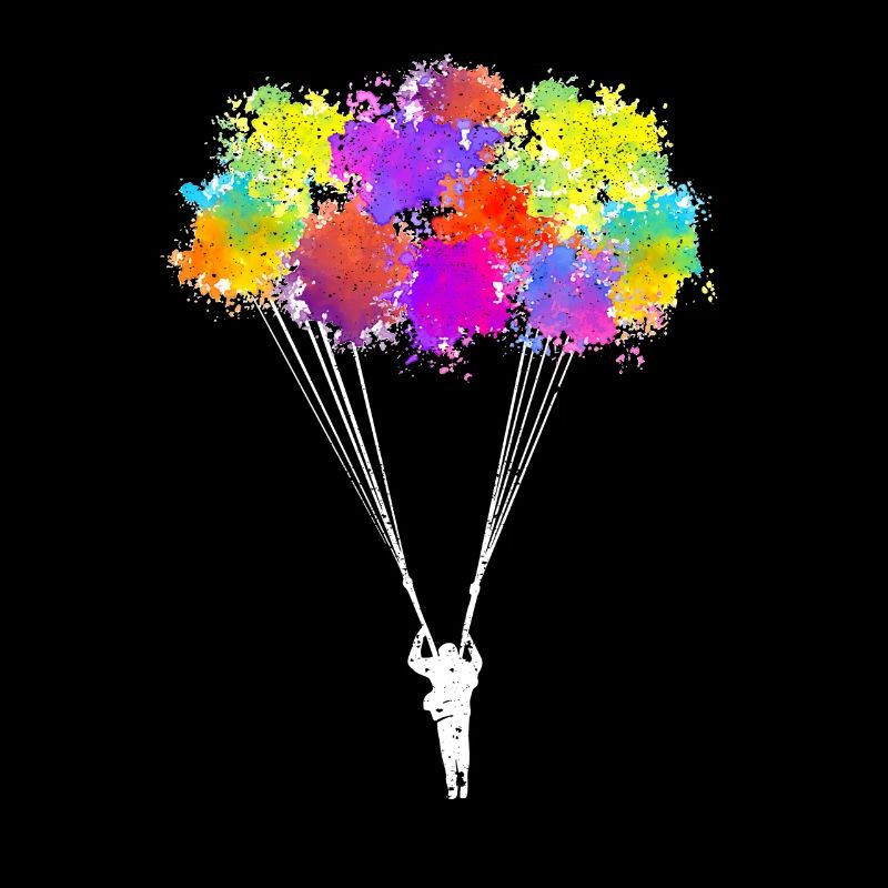 Parachutisme Couleur Splash Jumping