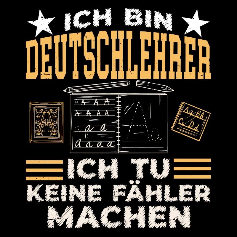 Ich Bin Deutschlehrer Schule Grammatik Grammatiker